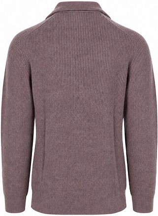 Profuomo Half Zip Pullover Light Aubergine