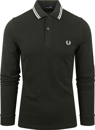Fred Perry Langermet Polo Mørkegrønn T50