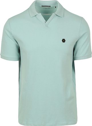 No Excess Polo Shirt Riva Solid Turquoise