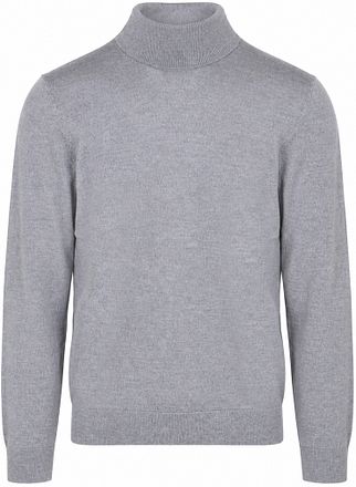 Pull Col Roulé Olymp en Laine Gris