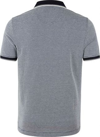 Suitable Oxford-polo Mørkeblå