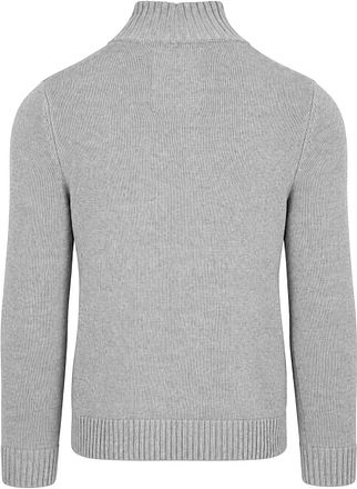 Superdry Knit Half Zip Cotton Jumper Grau
