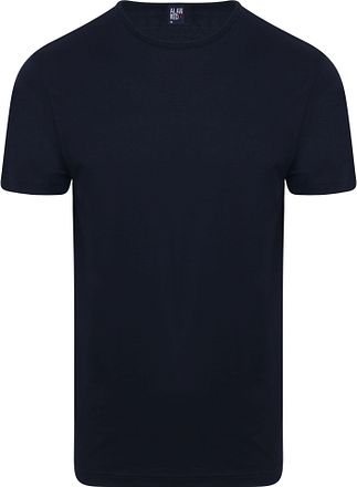 Alan Red Derby R-Neck T-Shirt Navy (2Pack)
