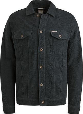 Cast Iron Overskjorte Terry Marineblå