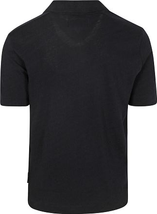 Marc O'Polo poloskjorte Riva Linen Blend navy