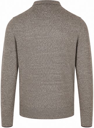 State of Art Pullover Polo Plain Beige