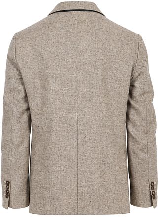 Steppin' Out Veste Laine d'Agneau Tweed Beige