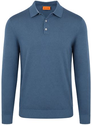 Suitable Compact Cotton Poloshirt Denim