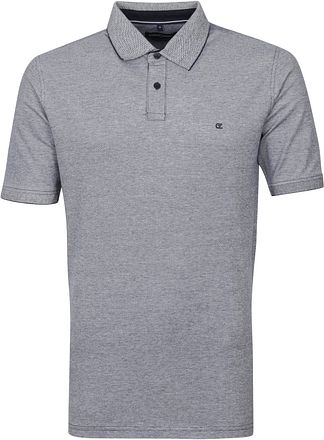 CASAMODA Poloshirt Stretch Melange Dunkelblau