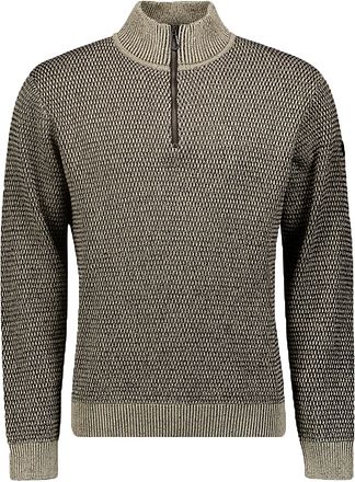 No Excess Half Zip Greige