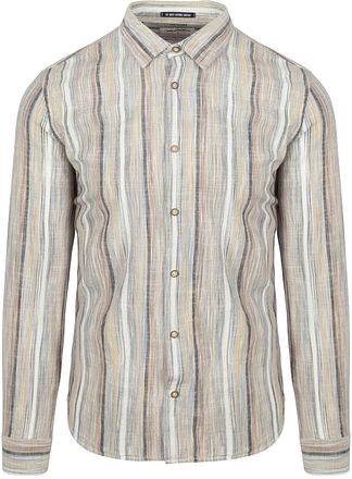 No Excess Skjorte Stripete Beige