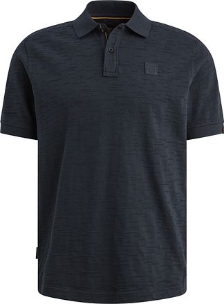 PME Legend Polo Shirt Jacquard Jersey Navy