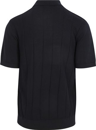 Profuomo Poloshirt Drop Needle Structure Navy