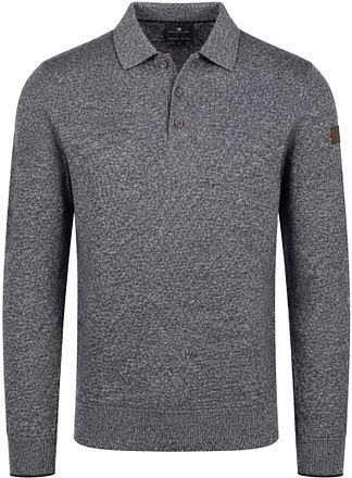 State of Art Pullover Polo Collar Navy