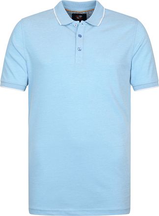 Suitable Oxford-polo Lyseblå