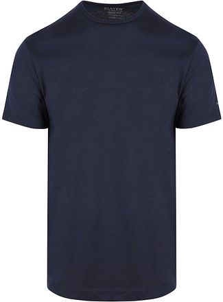 Slater 2-pakke Basic Fit T-skjorte i marineblå