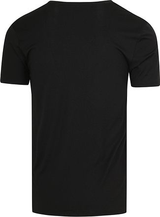 Mey V-hals Dry Cotton T-skjorte Svart 2-pakning