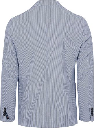 Suitable dobbeltradet blazer med blå striber