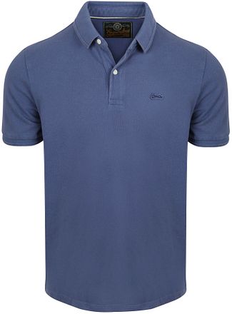 Superdry Pikétröja Klassisk Bay Blå