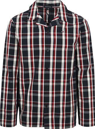 Tommy Hilfiger Pyjama Set Ruit Donkerblauw