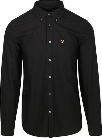 Lyle & Scott Shirt Plain Oxford Schwarz