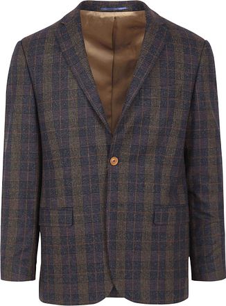 Suitable Prestige Deloro blazer med tern, mørkeblå