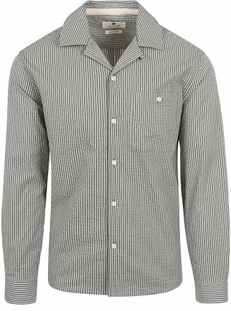 Anerkjendt Shirt Kurt Stripes Seersucker Green