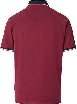 CASAMODA Polo Piqué Contrast Rouge