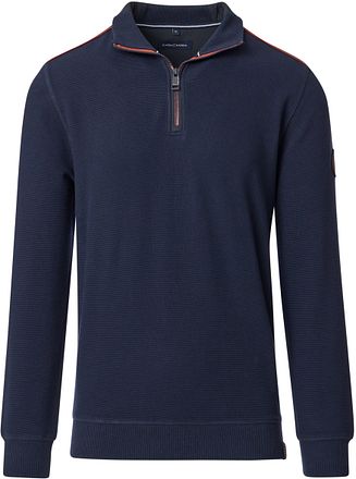 CASAMODA Pull Sweat Demi-Zip Marine