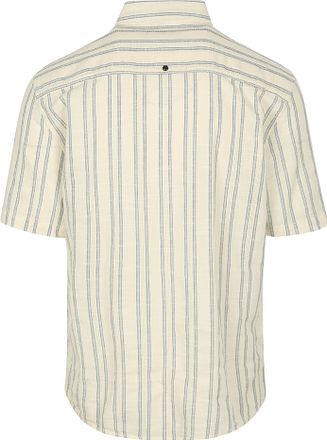 No Excess Skjorte Korte Ermer Striper Beige