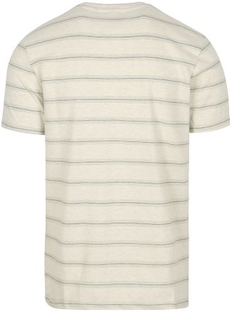No Excess T-skjorte Jacquard Striper Ecru