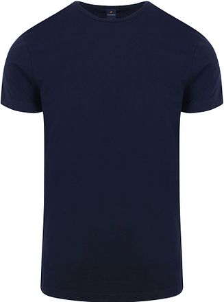 Suitable Ota T-shirt Round Neck Navy 2-Pack
