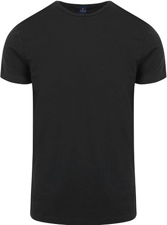 Suitable Ota T-Shirt Rundhalsausschnitt Schwarz 4-Pack