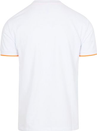 Sun68 Pikétröja Fluo Stripe Vit