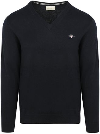 Gant Pullover Col-V Marine