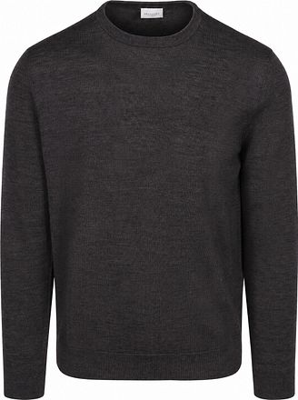 Profuomo Pullover Merinowolle Dunkelbraun