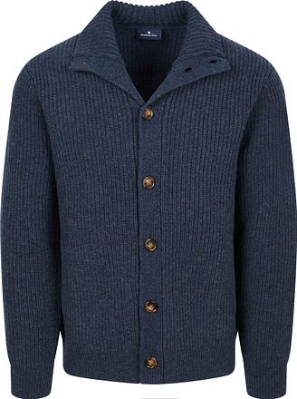 Steppin' Out Button Cardigan Lamwol Navy