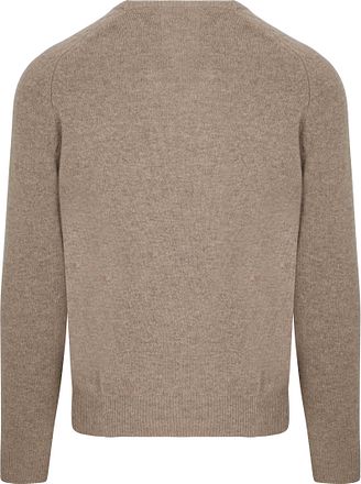 Steppin' Out Maglione con scollo a V in lana d’agnello color sabbia