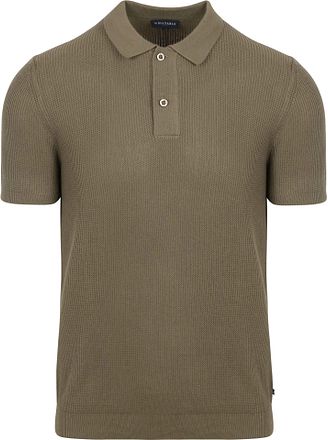 Suitable Respekt Polo Strikkebluse Oliven
