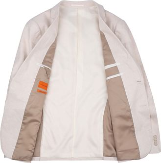 Suitable Blazer Linnen Panama Ecru