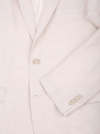 Suitable Blazer Linnen Panama Ecru