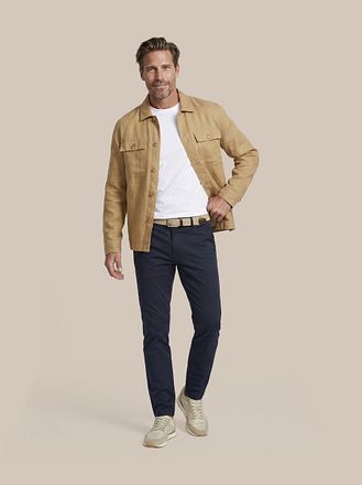 Suitable Linen Overshirt Beige