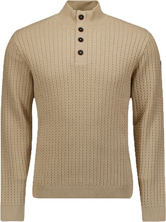 No Excess Trøye med Kvart Glidelås Beige