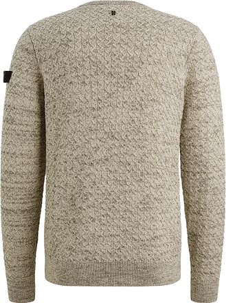 PME Legend Mouliné Struktur Genser Beige