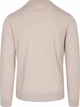Profuomo Pull Laine Mérinos Beige