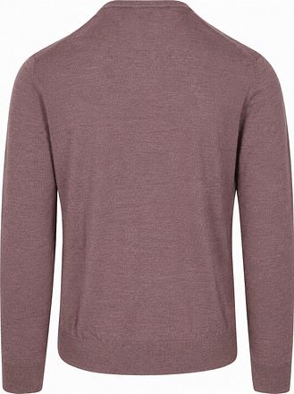 Profuomo Pullover Merinowolle Aubergine