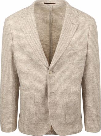 Suitable stickad kavaj i beige