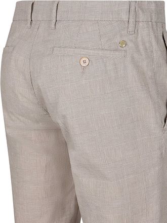 Alberto Lou Chinohose Glencheck Beige