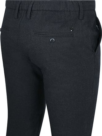 Alberto Hose Jump Flanell Herringbone Navy
