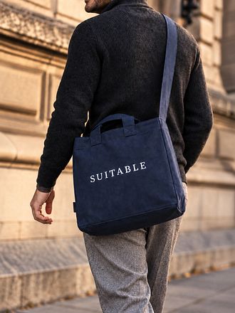 Suitable 25 Año Totebag Azul marino